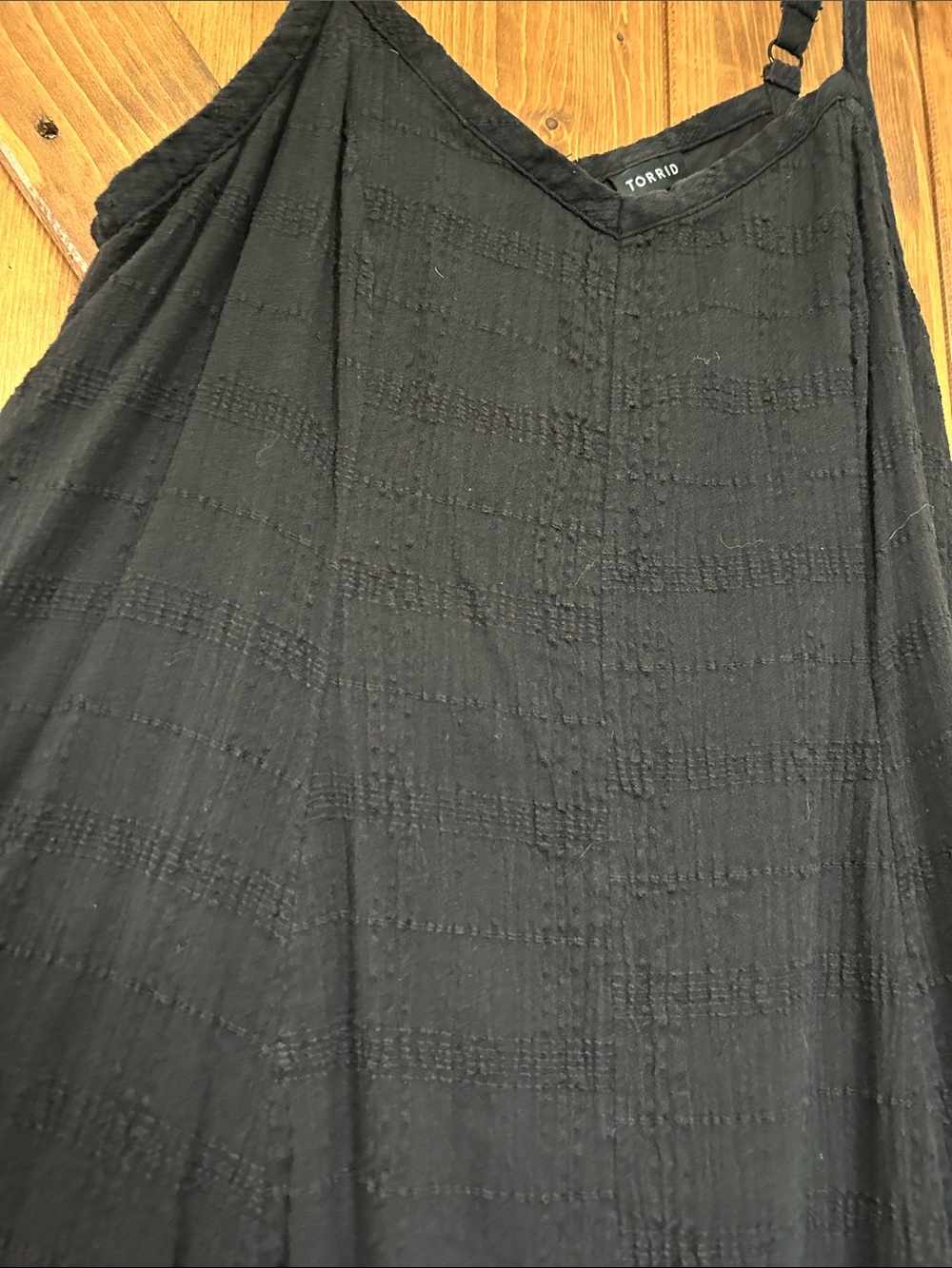 torrid Black Textured Gauze Maxi Dress - Picture 3 of 3